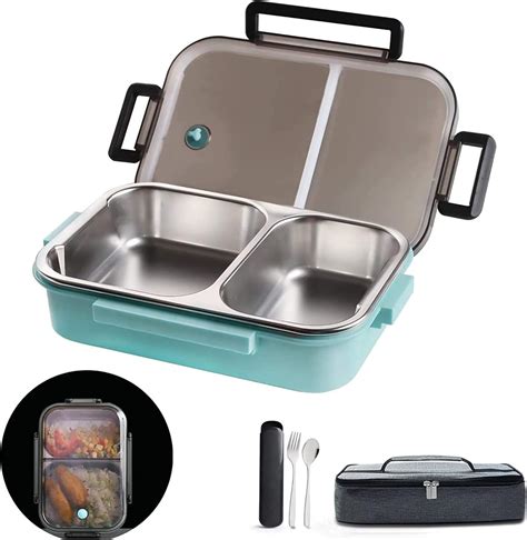 bento style lunch box stainless steel|insulated stainless steel lunch box.